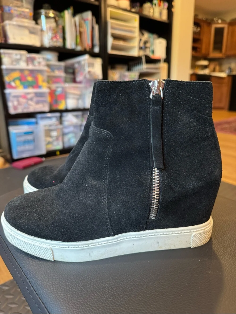 Junior girls Steve Madden wedge ankle shoes sz 6